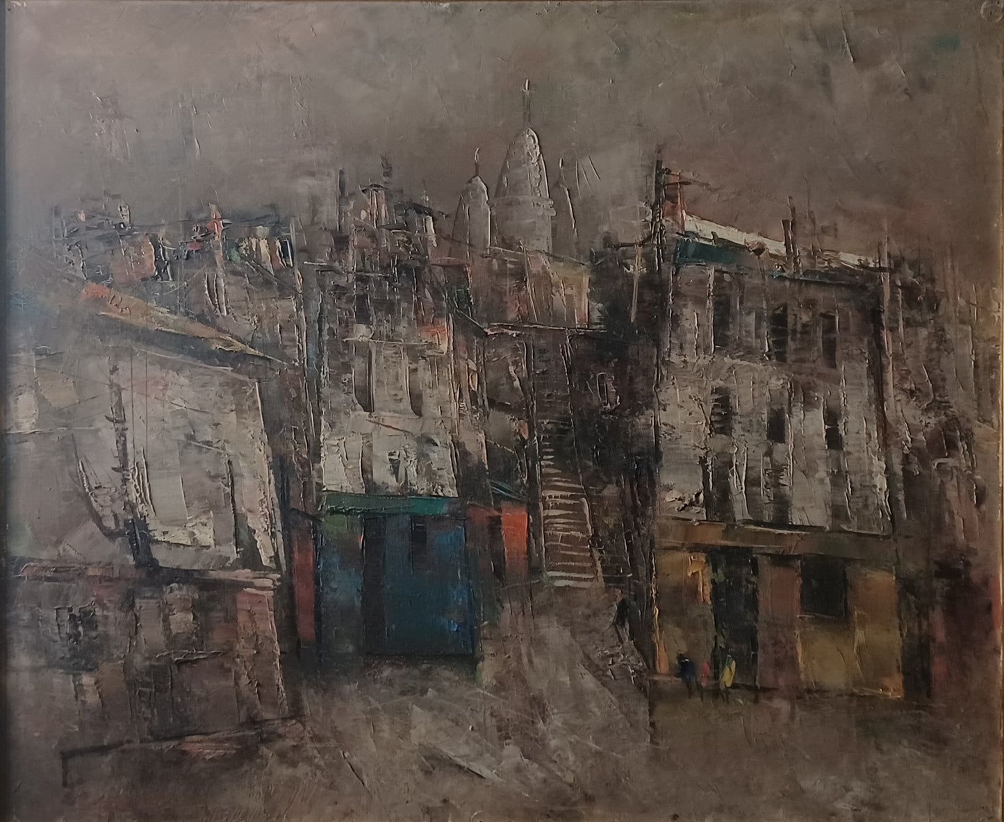 Quadro Raffigurante Montmatre Dell'artista Giapponese Osamu Yamazaki