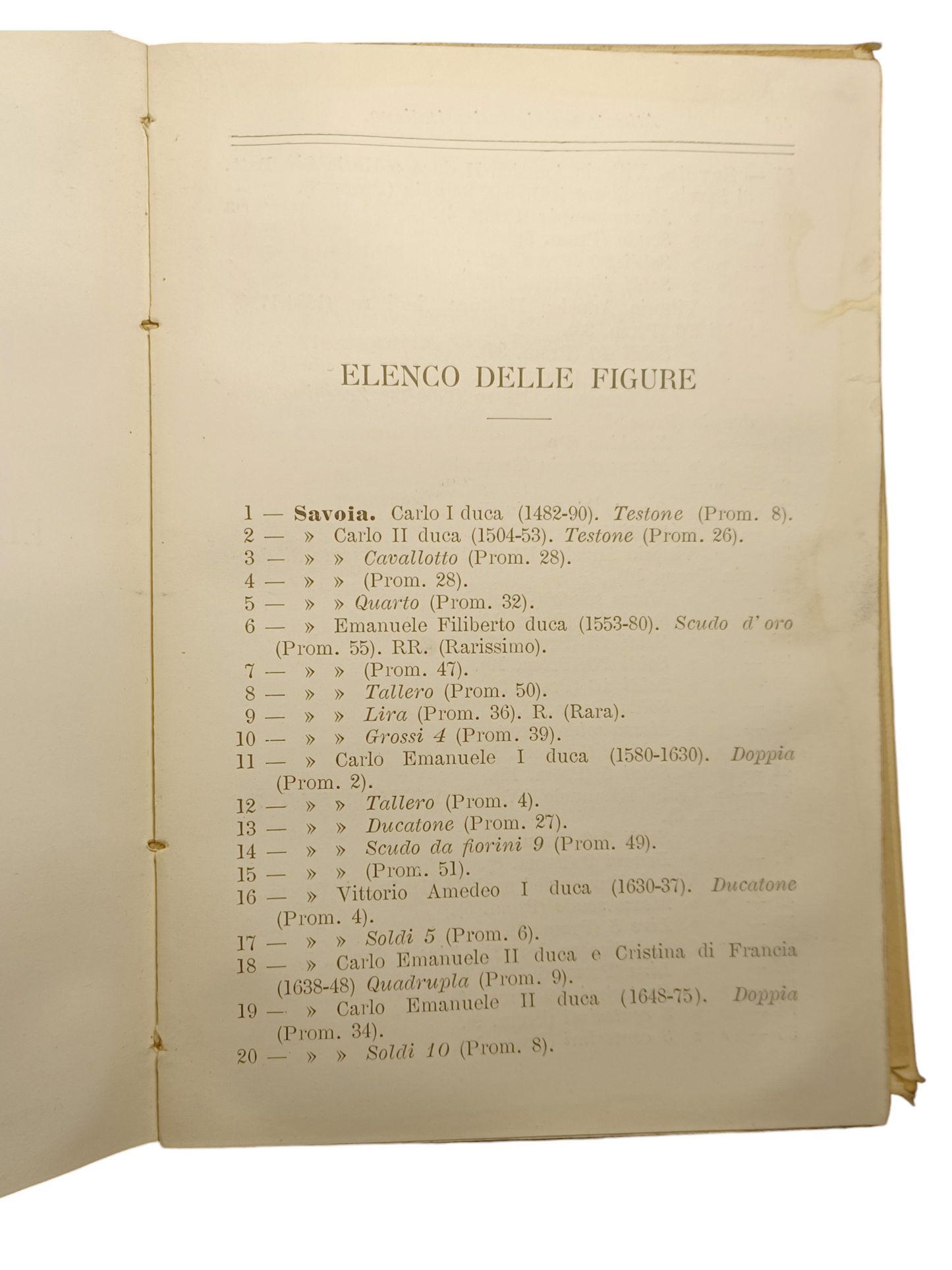 Atlantico Numismatico Di Ulrico Hoepli anno 1906
