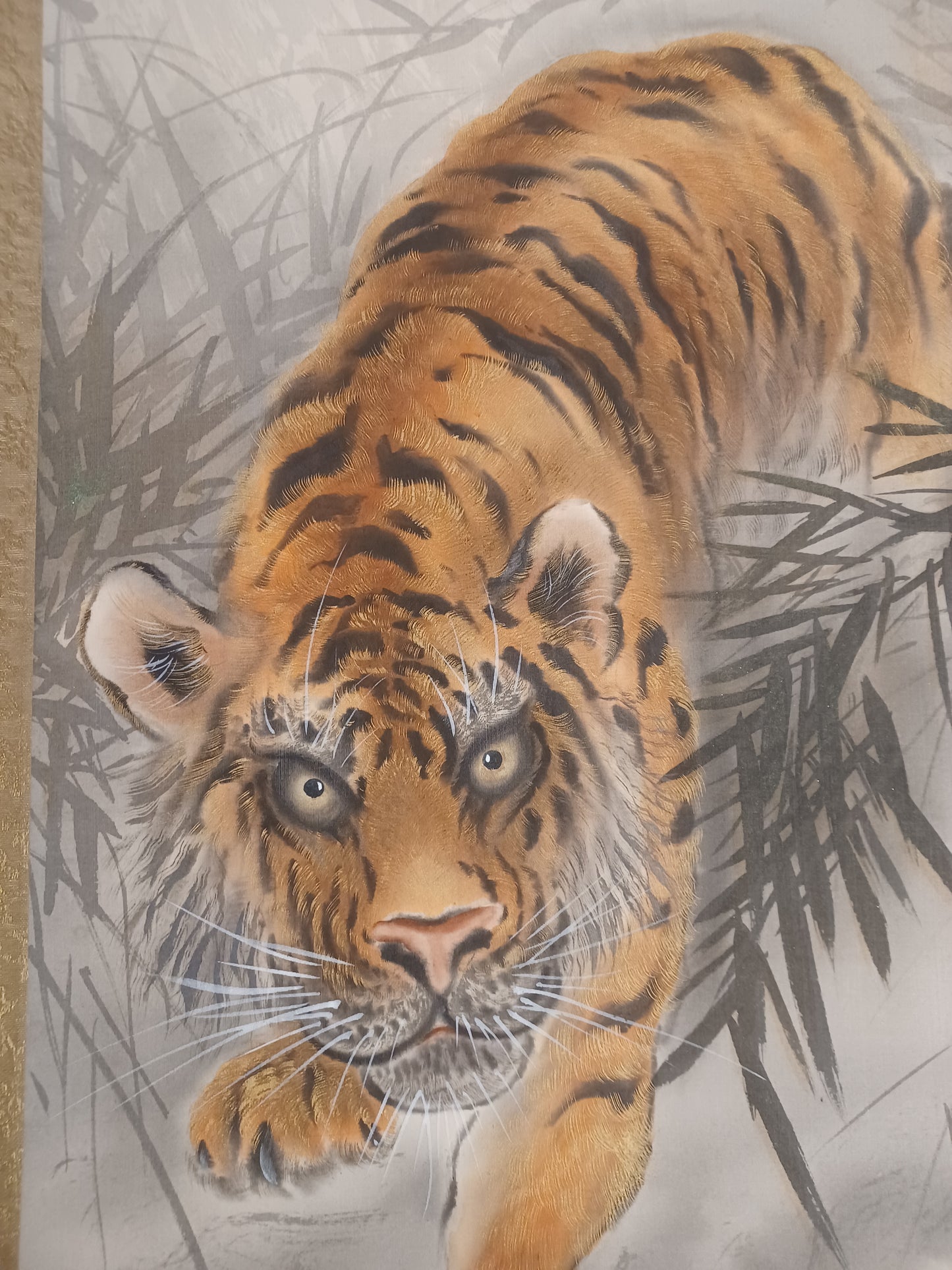 Dipinto Giapponese Raffigurante Tigre