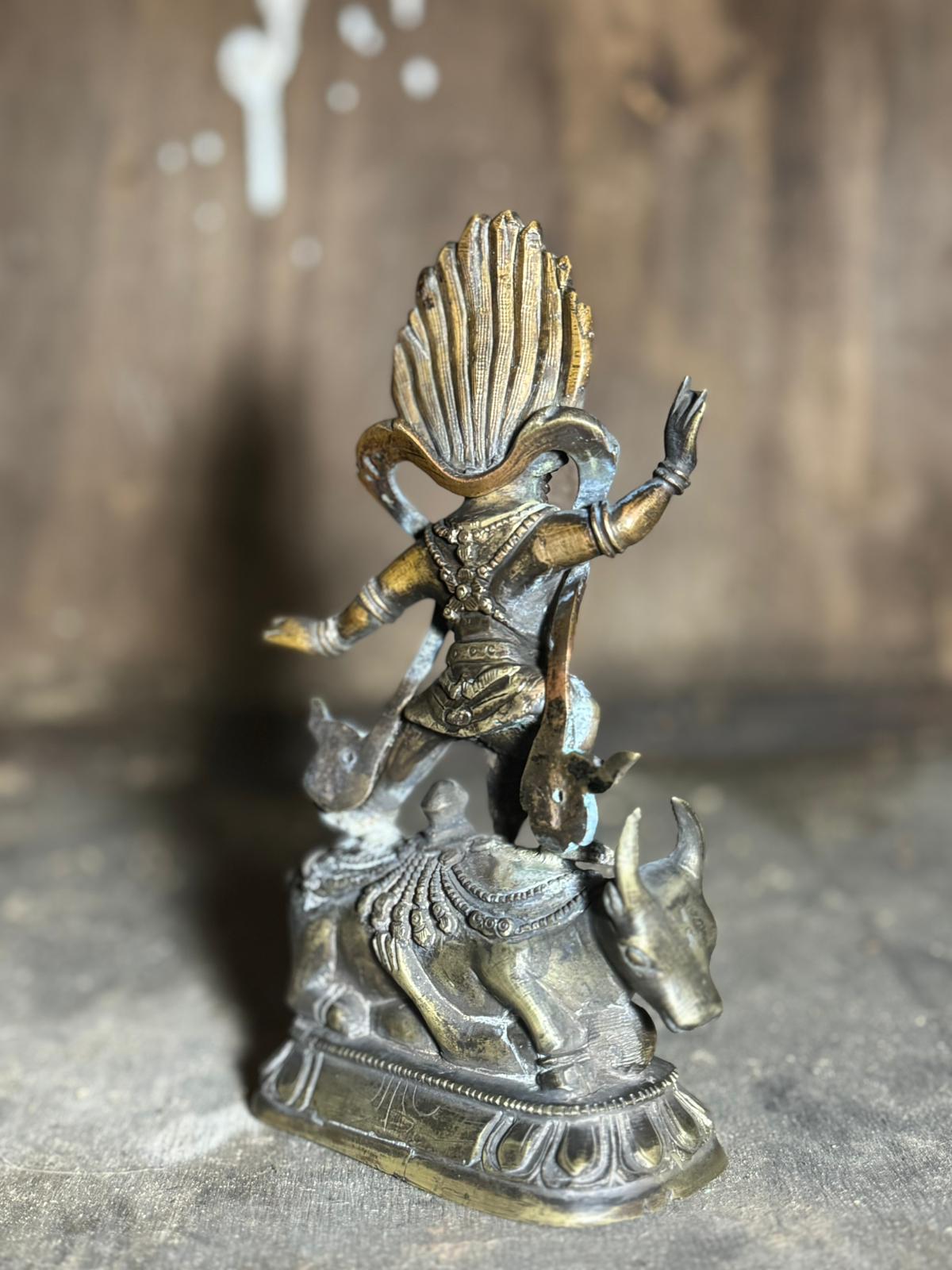 Buddha Dharmapala Santi-Yama Tibetano Fine XIX Secolo