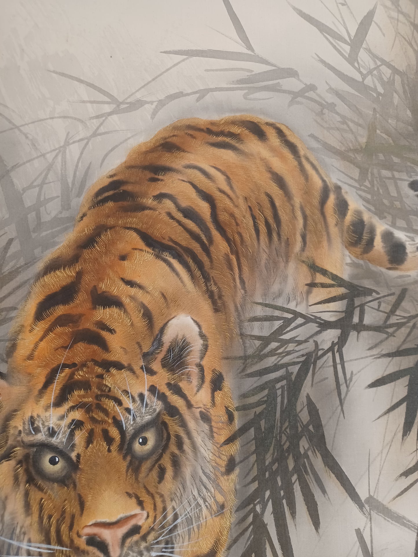 Dipinto Giapponese Raffigurante Tigre