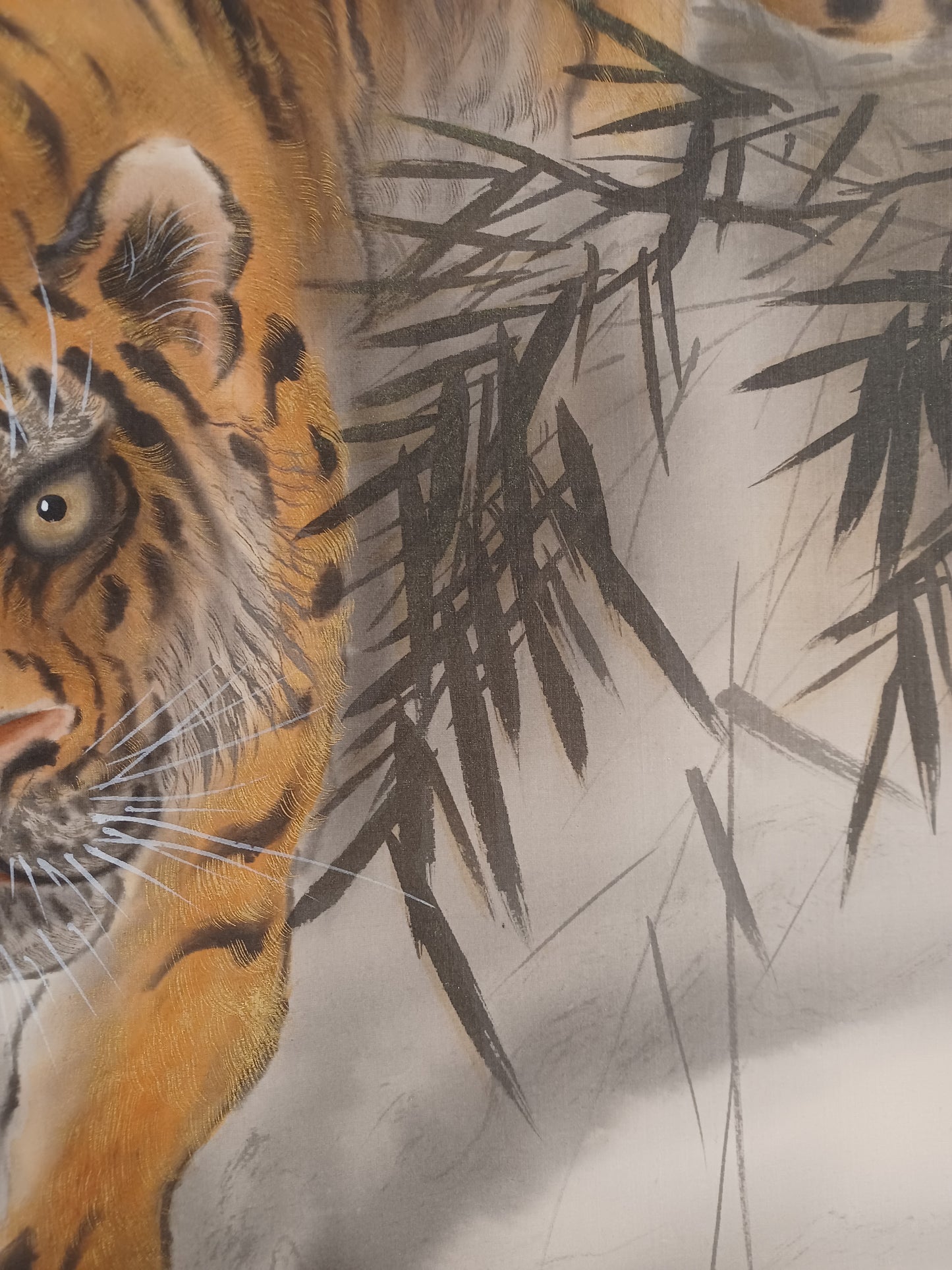 Dipinto Giapponese Raffigurante Tigre