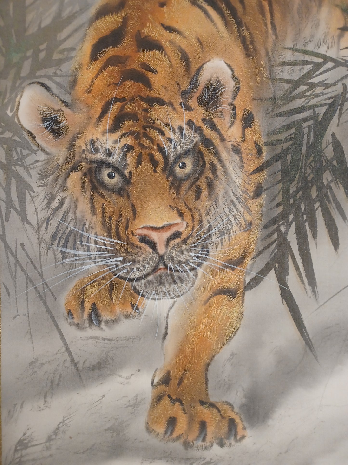 Dipinto Giapponese Raffigurante Tigre