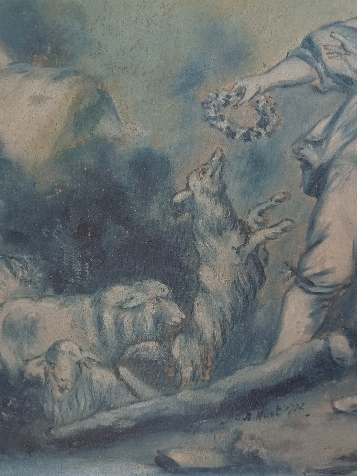 Quadro Raffigurante Scena Amorosa, Firmato J.B.NUET '722