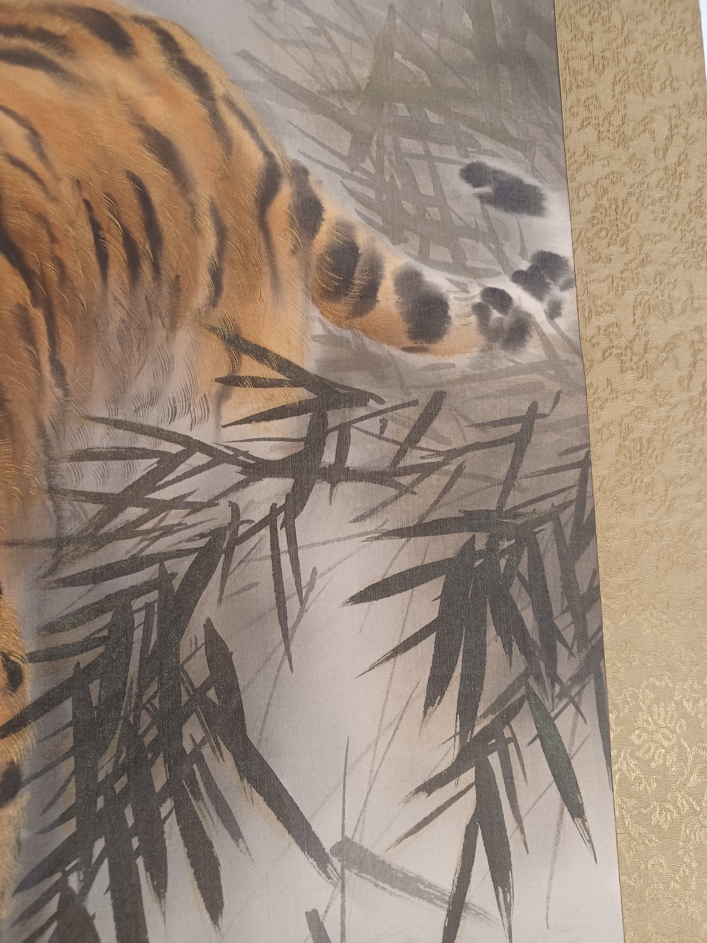 Dipinto Giapponese Raffigurante Tigre