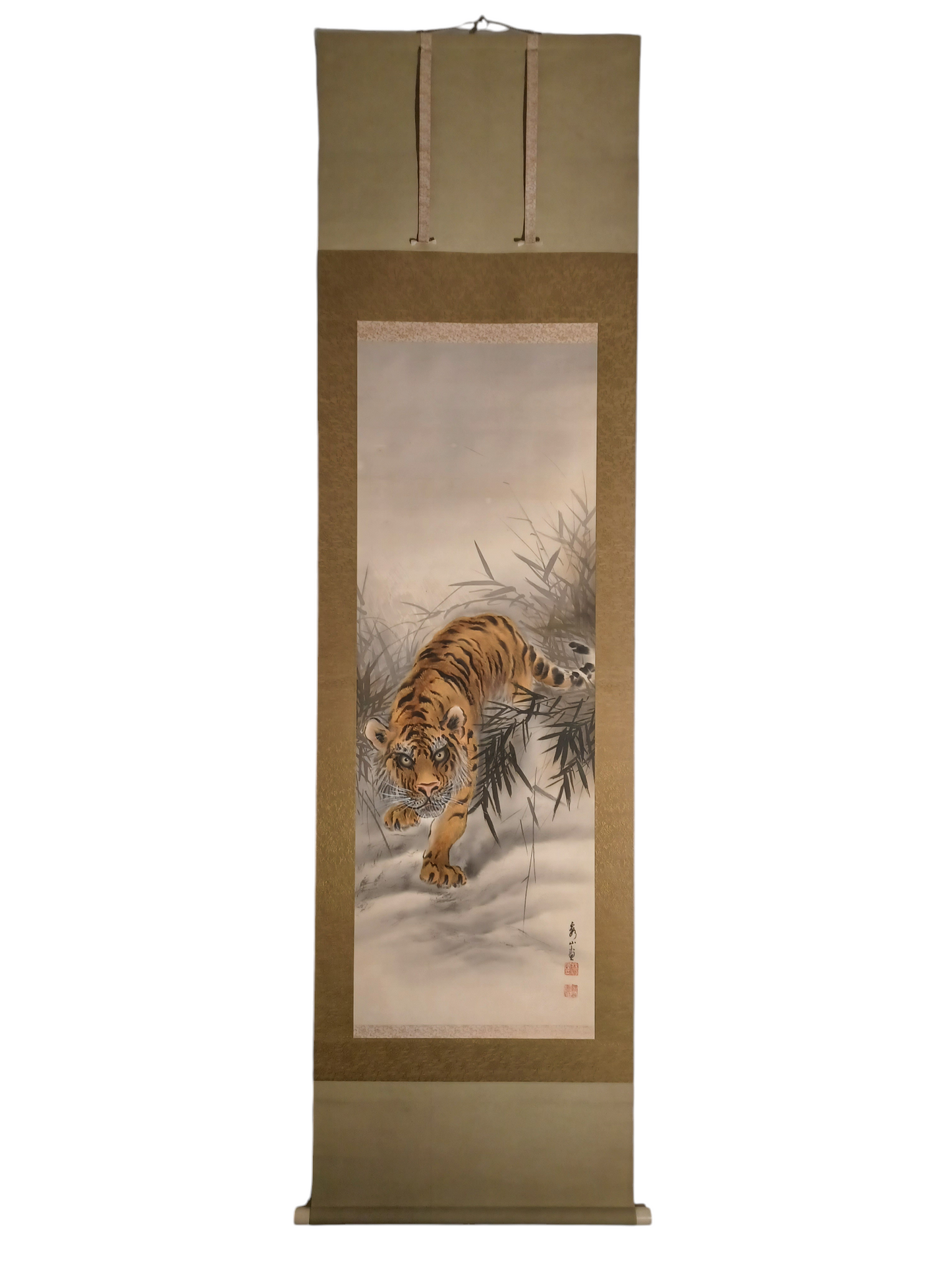 Dipinto Giapponese Raffigurante Tigre