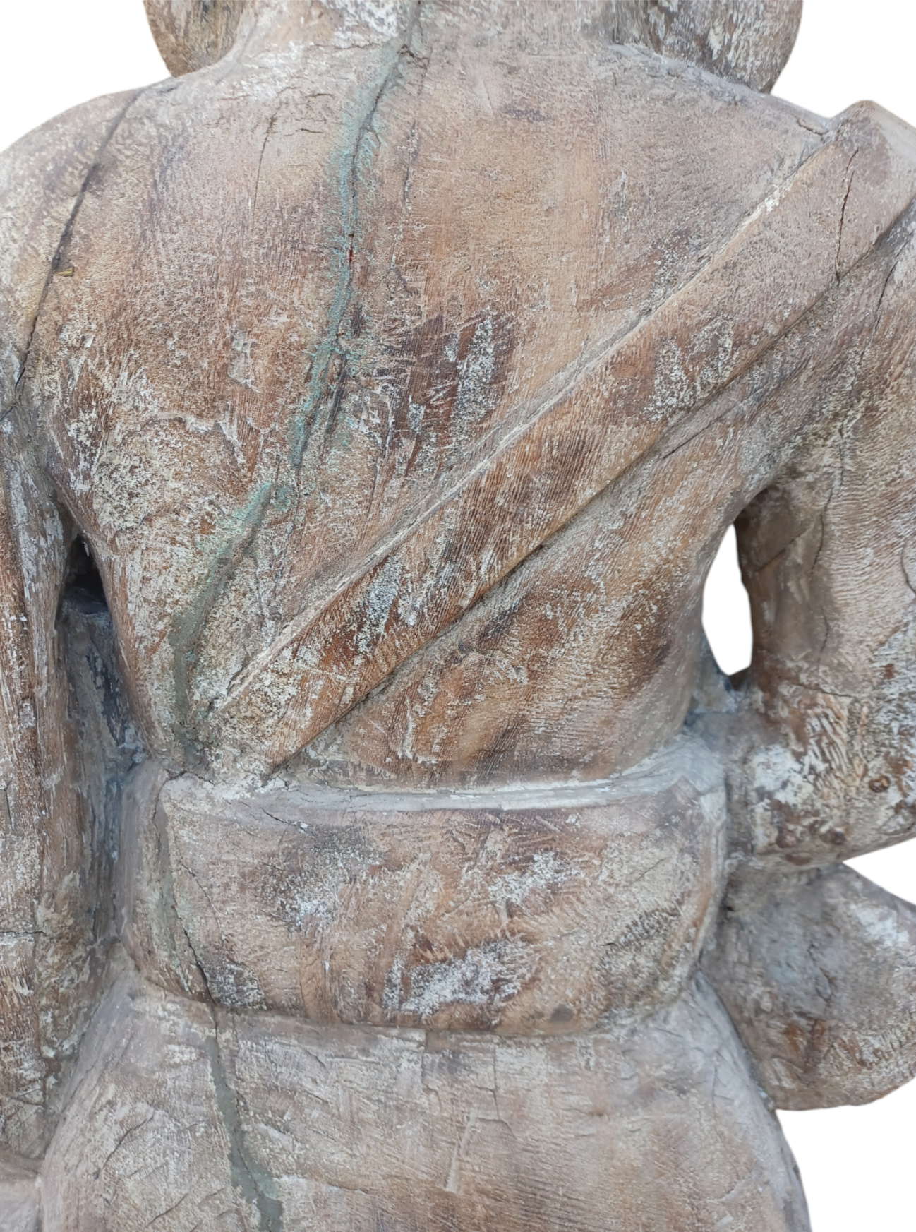 Statua Indiana Gujarati in legno XX secolo