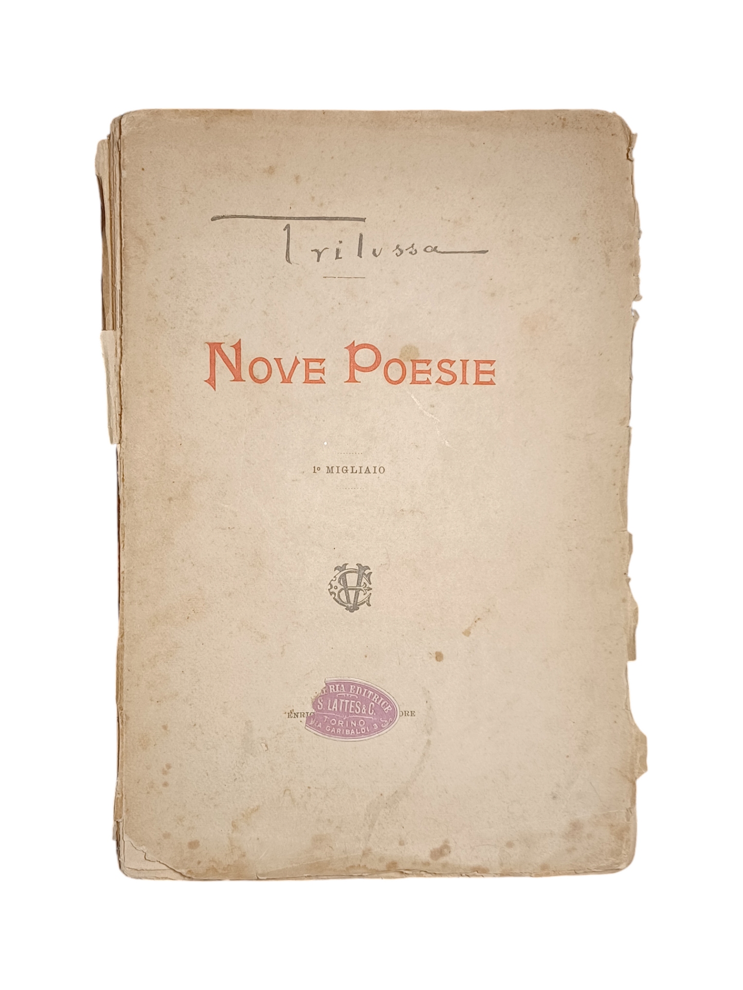 Libro "Nove Poesie Di Trilussa"