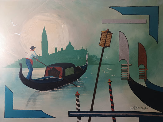 Quadro Raffigurante Venezia Dell'artista Angelo Manini