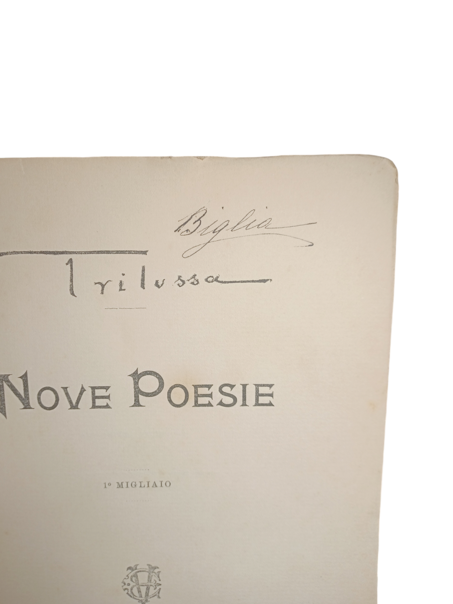 Libro "Nove Poesie Di Trilussa"