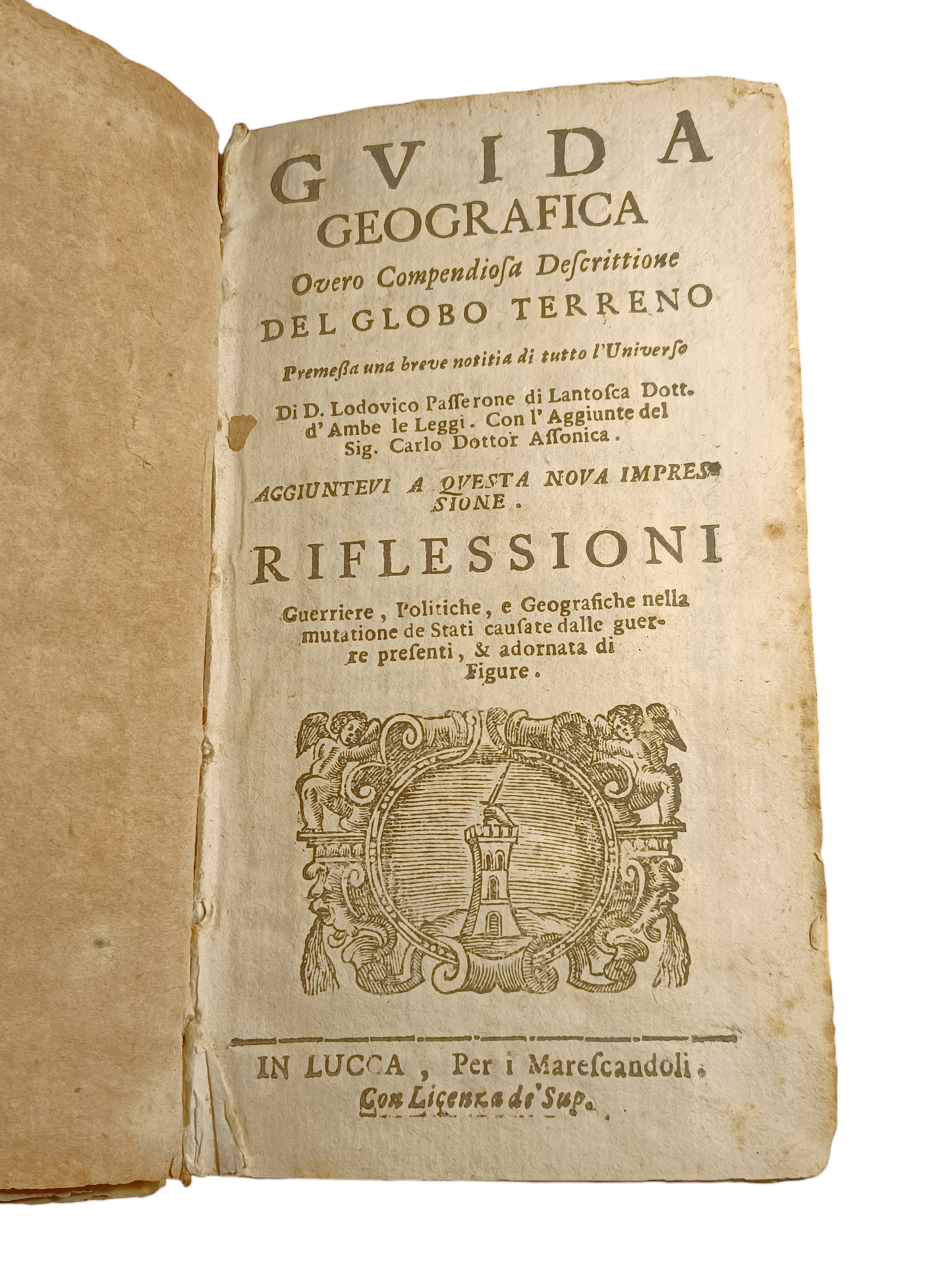 Libro "Guida Geografica Del Globo Terreno" Seconda Metà  XVII Secolo