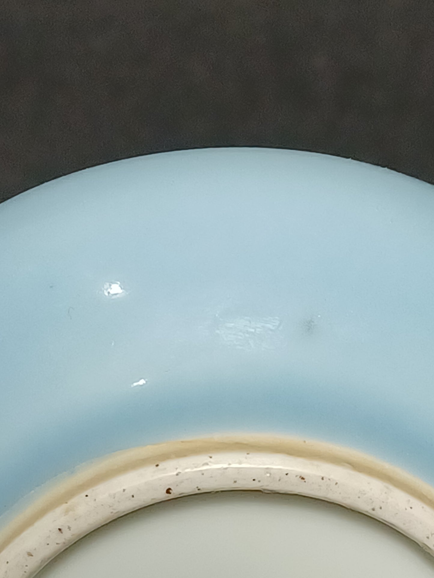 Vaso Cinese Claire de Lune Marchio Apocrifo Kangxi (1654-1722) Epoca XIX Secolo